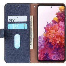 Xshop Oppo RENO10 Pro 5g / RENO10 5g Cep Telefonu Kapağı Litchi Doku Stand Cüzdanı Inek Deri+Tpu Kılıf (Yurt Dışından)