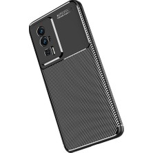 Smcase Xiaomi Poco F5 Pro Kılıf Negro Karbon Kamera Korumalı Silikon Lüx Siyah