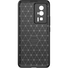 Case Street Casestreet Xiaomi Poco F5 Pro Kılıf Negro Karbon Kamera Korumalı Silikon Lüx Siyah