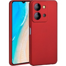 Case Street Casestreet Vivo Y36 4g Kılıf Renkli Lüx Korumalı Premier Mat Silikon Kırmızı