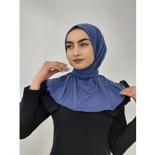 R&S Modibone Cıtcıtlı Hazır Eşarp Şal Bone Hijap Indigo Renk