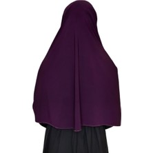R&S Modibone Tek Parca Pratik Büyük Hazır Eşarp  Hijap Mürdüm Renk Namaz Örtüsü