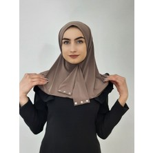R&S Modibone Cıtcıtlı Hazır Eşarp Şal Hijap Vizon Renk
