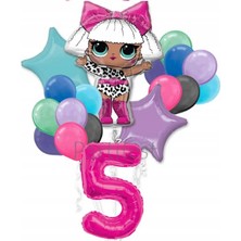 Parti Station Lol Surprise Balon Seti Lol Bebek 5 Yaş Balon Seti Lol Doğum Günü Parti Seti