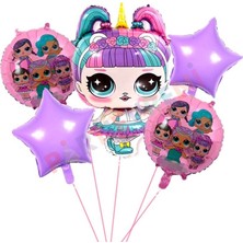 Parti Station Unicorn Lol Surprise Balon Seti Lol Bebek Balon Seti Lol Doğum Günü Parti Seti