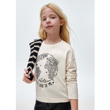 Mayoral Çocuk Tshirt -  Beyaz - 10 Yaş - 7056