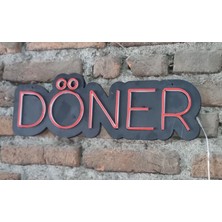 Onsan Döner Neon Ledli Duvar Aydınlatması