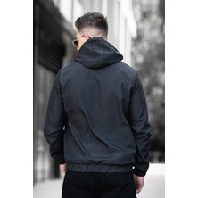 Oksit Bailey Suya Dayanaklı Slim Fit Erkek Kapüşonlu Mevsimlik Mont Yağmurluk