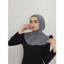 R&S Modibone Cıtcıtlı Hazır Eşarp Şal Hijap Gri Renk
