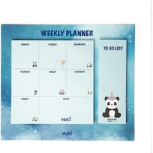 Şeker Ofisi Masaüstü Haftalık Planlayıcı Defter Model Panda