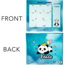 Şeker Ofisi Masaüstü Haftalık Planlayıcı Defter Model Panda