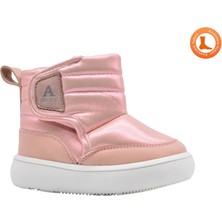 Kids A More Maya Içi Peluş Kürklü Kız Bebek Bot Pudra Rengi