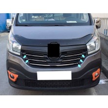 Dnzstore Renault Trafic 3 Van Uyumlu Ön Panjur 5 Parça Paslanmaz Çelik 2015 -