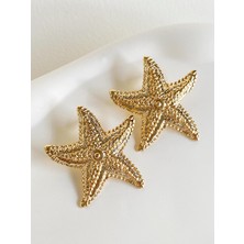 Özel Tasarım Deniz Yıldızı El Yapımı Küpe