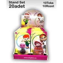 Headlice Stopper Doğal Kokulu Bit Tokası Renkli 20LI Stand