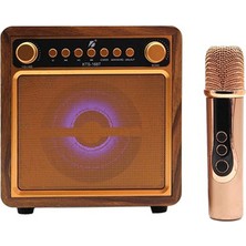 Bayındır Elektronik Kts 1687 10 W 4" Mikrofonlu Bluetooth Speaker Kablosuz Karaoke Hoparlör