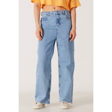 Wrangler Straight Fit Düz Kesim %100 Pamuk Normal Bel Açık Mavi Jean Kot Pantolon