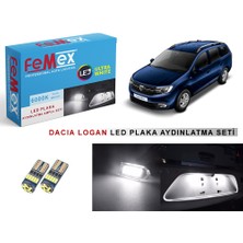 Femex Dacia Logan LED Plaka Aydınlatma Ampul Seti Femex Parlak Beyaz
