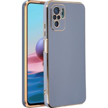 Case World Xiaomi Redmi Note 10 Kapak Kamera Korumalı Lazer Kesim Lüx Silikon Kılıf - Petrol Mavisi