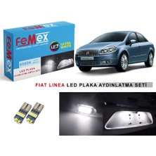 Femex Fiat Linea LED Plaka Aydınlatma Ampul Seti Femex Parlak Beyaz