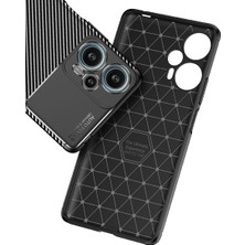 HEPTEKİLETİŞİM Xiaomi Poco F5 Kılıf Kamera Çıkıntılı Karbon Fiber Dokulu Renk Atmaz Koruyucu Kapak (Negro)