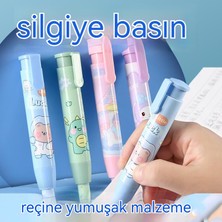 Just For U Yaratıcı Itme Tipi Çocuk Silgi Karikatür Basın Silgi Geri Çekilebilir Silgi Sevimli Iz Bırakmadan Temiz Silin (Yurt Dışından)