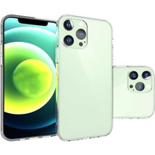 CoverZone iPhone 15 Pro ile Uyumlu Kılıf Süper Şeffaf ve Pürüzsüz Silikon Kapak