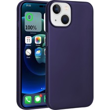 CoverZone iPhone 15 ile Uyumlu Kılıf Soft ve Pürüzsüz Premier Silikon Kapak Lacivert