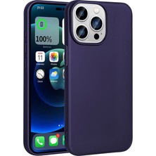 CoverZone iPhone 15 Pro ile Uyumlu Kılıf Soft ve Pürüzsüz Premier Silikon Kapak Lacivert