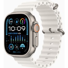 Apple Watch Ultra 2 Gps + Cellular, 49MM Titanyum Kasa Beyaz Ocean Kordon MREJ3TU/A