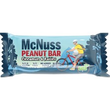 Mcnuss Üzümlü ve Tarçınlı Yer Fıstıklı  Vegan Bar 40 gr x 12 Paket 40 gr x 12 Paket