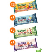 Mcnuss Fıstık Bar Şeker Ilavesiz Vegan Meyve Barı Deneme Paketi 40 gr x 12 Paket