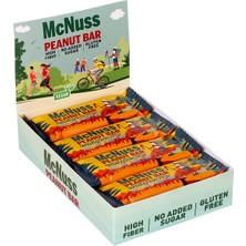 Mcnuss Kakao Nibs ve Kakaolu Yer Fıstık Barı Vegan  40 gr x 12 Paket