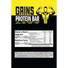 Mcnuss Gains Whey Proteinli Yer Fıstık Barı 40 gr x 12 Paket