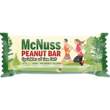 Mcnuss Yer Fıstıklı Deniz Tuzlu Vegan Meyve Barı  40 gr x 12 Paket