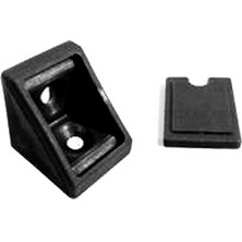 Ayder Mobilya Aksesuarları Plastik Tekli Kapaklı Köşe Bağlantı Siyah ( 10 Adet )