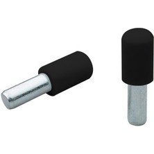 Ayder Mobilya Aksesuarları Plastik Başlı Metal Raf Pimi 5 mm Siyah ( 50 Adet )