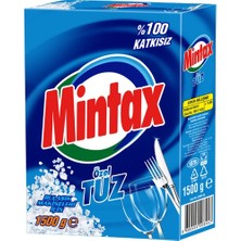 Mintax Bulaşık Tableti 100' Lü + Mintax Bulaşık Makinesi Tuzu 1.5 kg