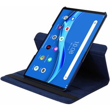 Case 4U Lenovo Tab P11 Pro Uyumlu 11.5' 2.nesil Pu 360 Dönebilen Standlı Kapaklı Tablet Kılıfı Mavi