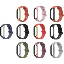 MsPlenty1 2pcs,silicone Strap For Mijobs 6/5/4/3 Xiaomi Bracelet, Style: Plus Case Red + Bottom. Color Random (Yurt Dışından)