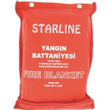 Kardelen İş Elbiseleri Starline B1000 Büyük Boy 150X180 cm Yangın Battaniyesi