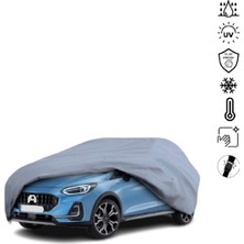 Teksin Ford Fiesta 8 Mk8 (2017-) Araba Brandası Miflonlu Su Geçirmez 4 Mevsim Araba Brandası