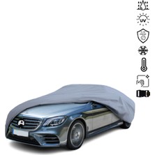 Teksin Mercedes Benz S V222 Long Araba Brandası Miflonlu Su Geçirmez 4 Mevsim Araba Brandası