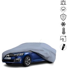 Teksin Citroen C-Elysee (2012-) Araba Brandası Miflonlu Su Geçirmez 4 Mevsim Araba Brandası