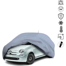 Teksin Fiat 500 Araba Brandası Miflonlu Su Geçirmez 4 Mevsim Araba Brandası