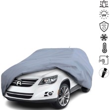 Teksin Volkswagen Tiguan (2007-2015) Araba Brandası Miflonlu Su Geçirmez 4 Mevsim Araba Brandası