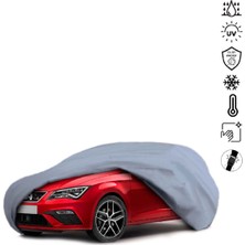 Teksin Seat Leon 3 Station Wagon Araba Brandası Miflonlu Su Geçirmez 4 Mevsim Araba Brandası