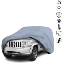 Teksin Jeep Cherokee 4 Kk (2008-2012) Araba Brandası Miflonlu Su Geçirmez 4 Mevsim Araba Brandası