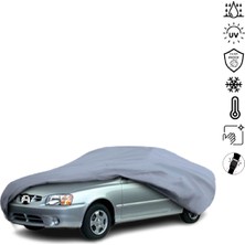 Teksin Hyundai Accent 2 Sedan (1999-2006) Araba Brandası Miflonlu Su Geçirmez 4 Mevsim Araba Brandası