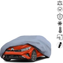 Teksin Kia K3 Sedan Araba Brandası Miflonlu Su Geçirmez 4 Mevsim Araba Brandası